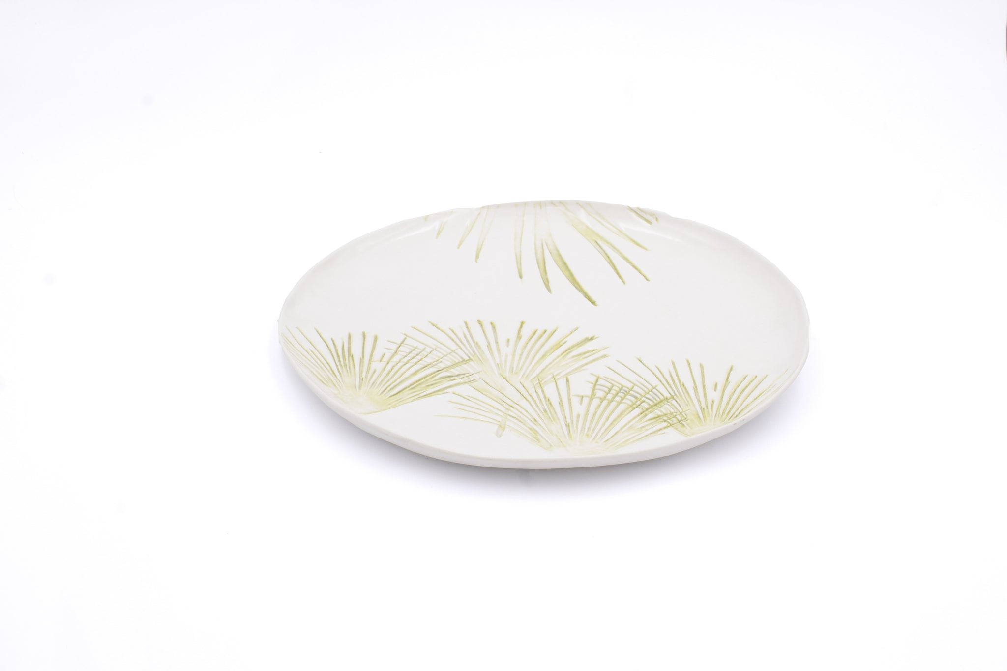 Piatto Piano-_TROPICAL-Impronta-PORCELLANA-VERDE_M111-Ã¸  29 cm
